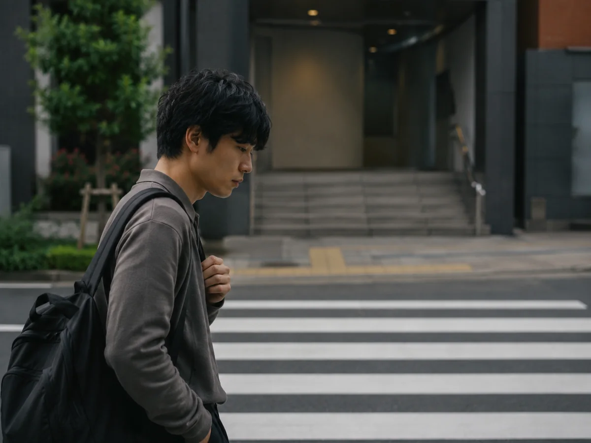 変わりたい気持ちを抱えながら歩く人
