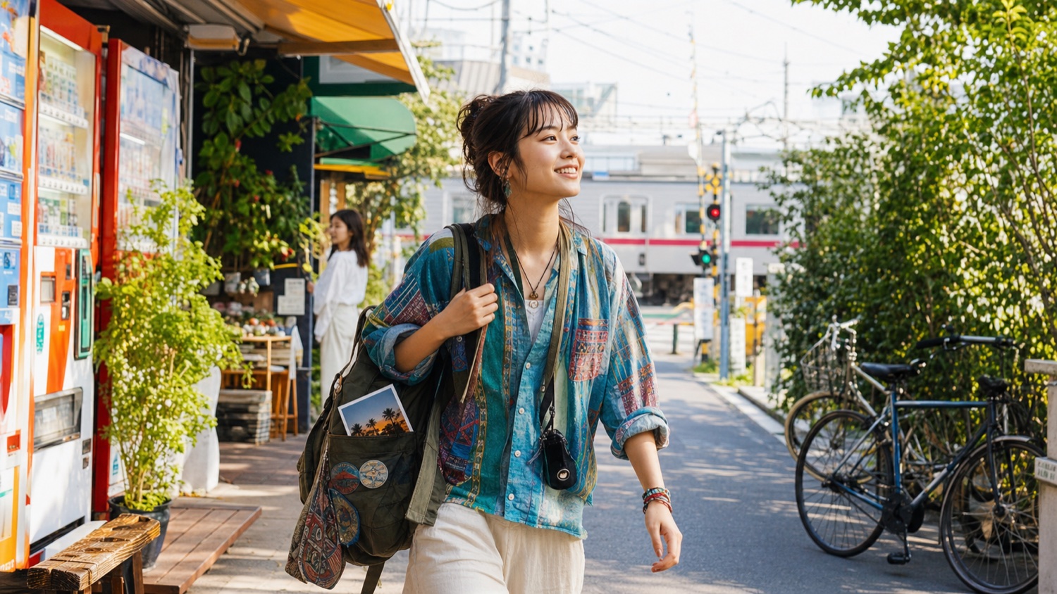 自分らしい暮らしを楽しみながら歩く人